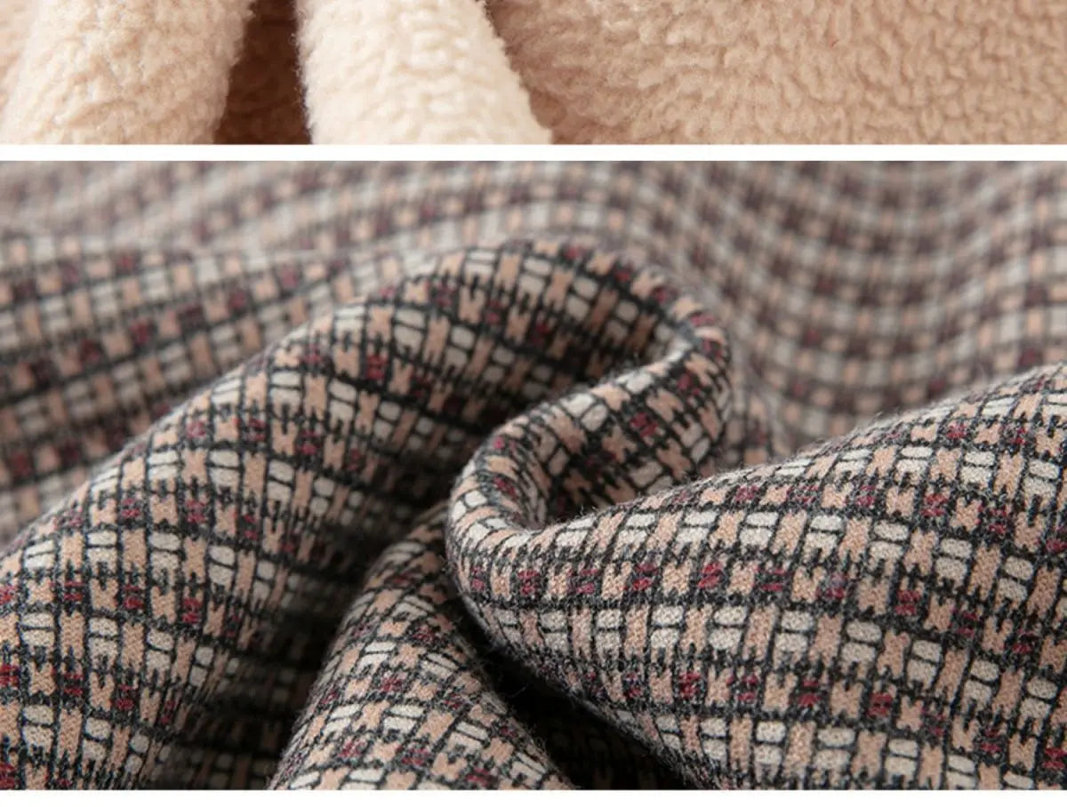 Oma Mantel Mutter Warm Top Samt Reißverschluss Strickjacke
