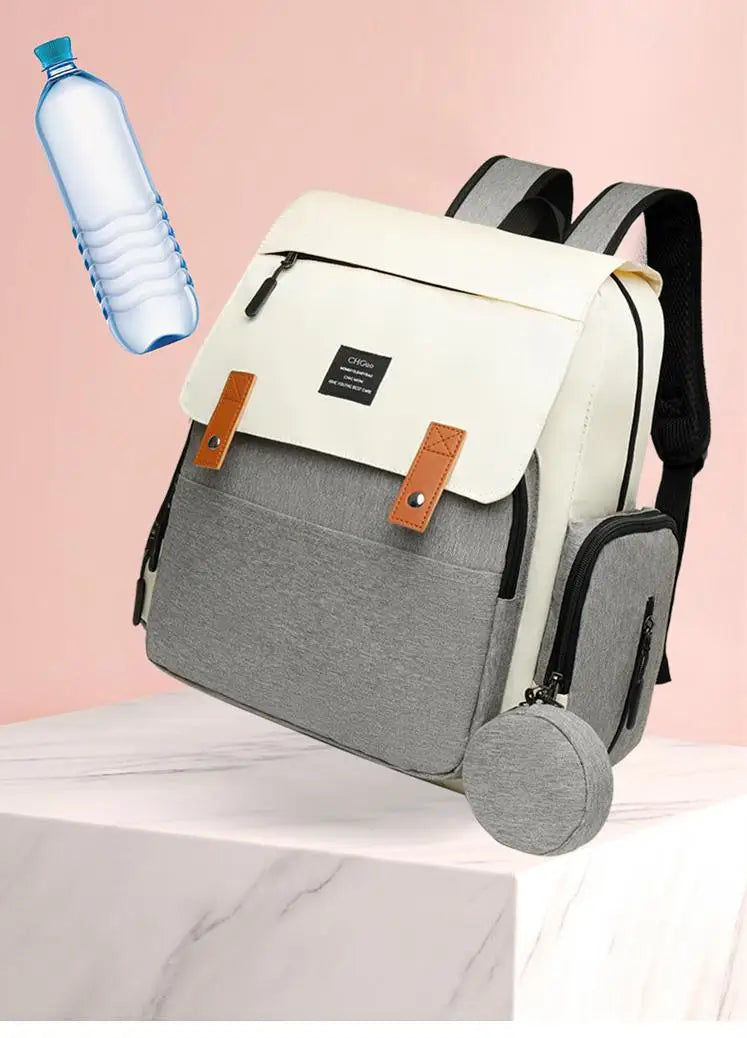 Multifunktionale Mumientasche, große Kapazität, neue Mutter- und Babytasche, tragbarer Anhänger-Rucksack für Mutter zum Ausgehen für Frauen