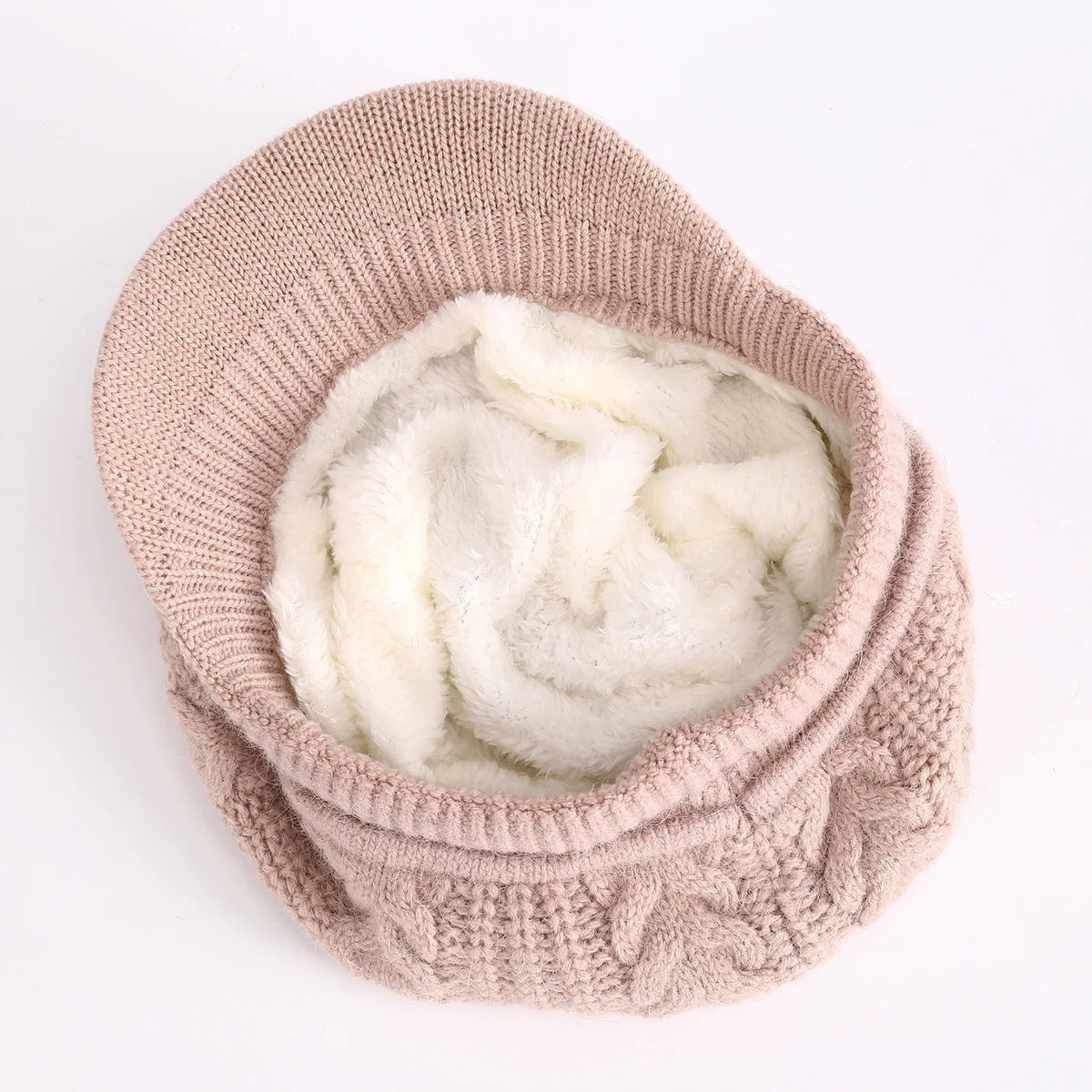Oma Herbst und Winter gestrickte Wollmütze Entenzunge warme Beckenmütze mittleren Alters und ältere Mutter mit Samt ältere Mütze