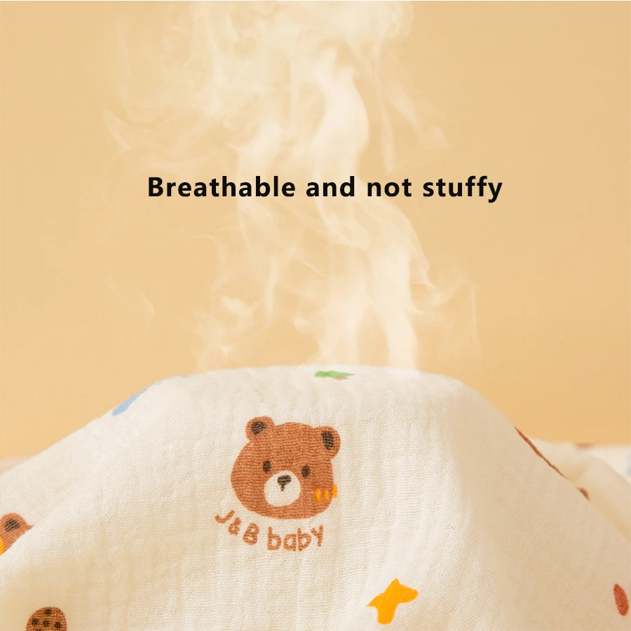 1 Stück doppellagige Wickeldecke für Babys, weich und atmungsaktiv, mit niedlichen Mustern, multifunktionale Wickeldecke für Neugeborene, Babydecke, Baby-Wickelunterlage, geeignet für alle Jahreszeiten