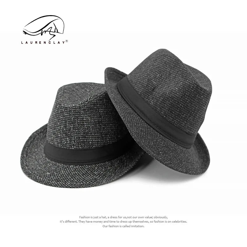 Retro Herren Fedora Hut Herbst und Winter große Krempe Sonnenhut britische Mode Zylinder mittleren Alters und ältere Menschen Hüte Opa
