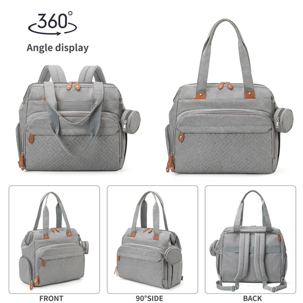 PANGDUBE Large Backpack for Mom and Dad, Baby Diaper Bags with Pacifier Pocket, Diaper Bag for Babies, Maternity Backpack for Mom