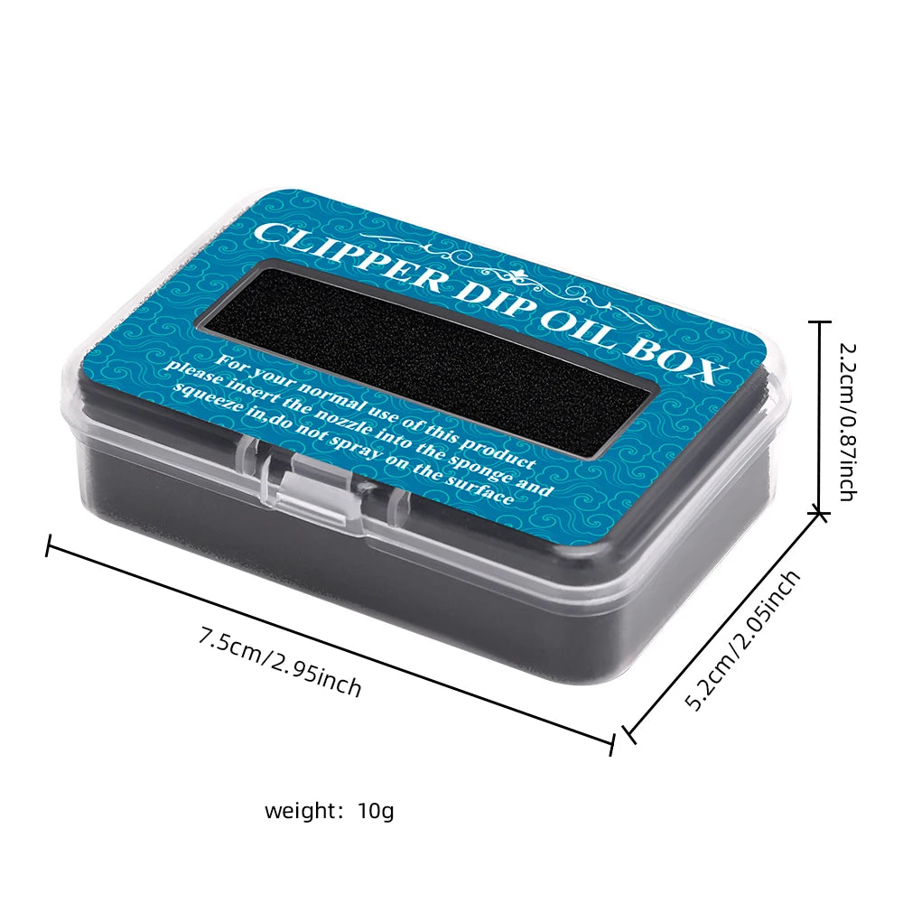 Lubricant Clipper Oil Box For Hair Blade Oil Blade Rust Prevention Protection Repair Electric Push Barbershop Oil Storage Box