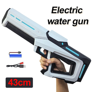 43cm elektrische Wasser pistolen für Erwachsene leistungs starke Spritzen automatische Wassers auger Wassers trahler Sommer Outdoor Strand Spielzeug für Kinder Geschenk