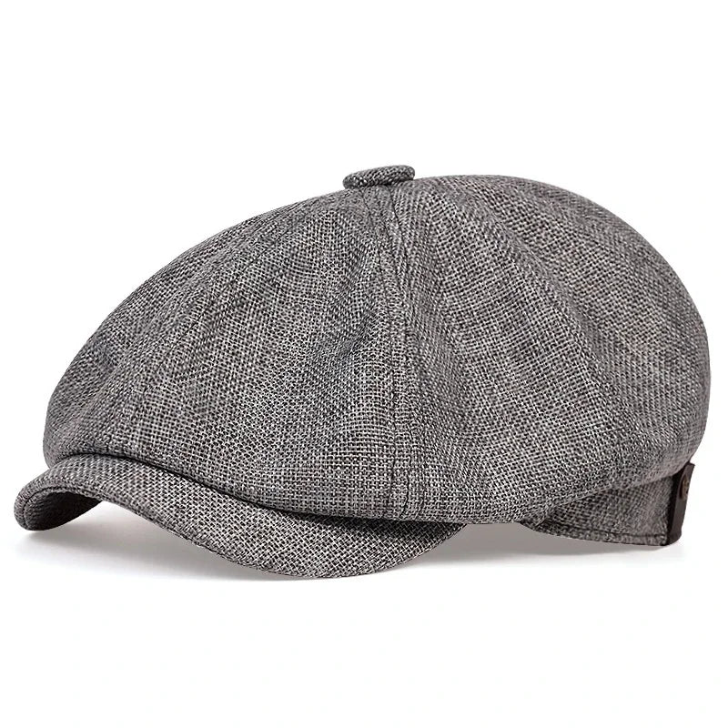 Retro Newsboy Caps für Herren, achteckige Hüte, britische Malerhüte, Herbst-Winter-Baskenmützen, Fischgrätmuster-Flatcaps, Hip-Hop-Baskenmützen, Gorras