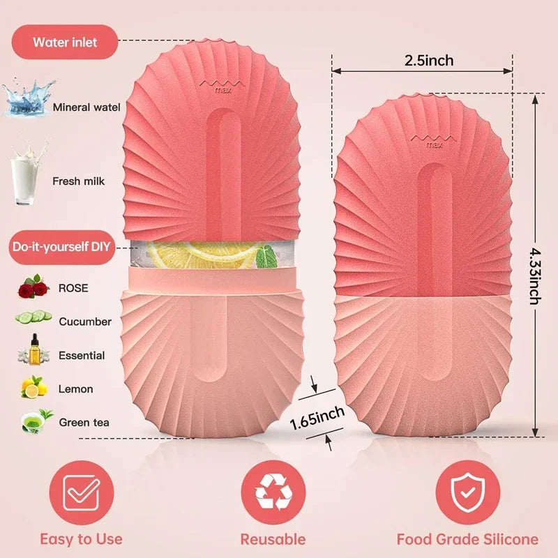 Eis Gesicht Roller Eiswürfel Schönheit Massage Silikon Eis Form Für Augen Schwellungen Eis Gesichts Roller Schrumpfen Poren