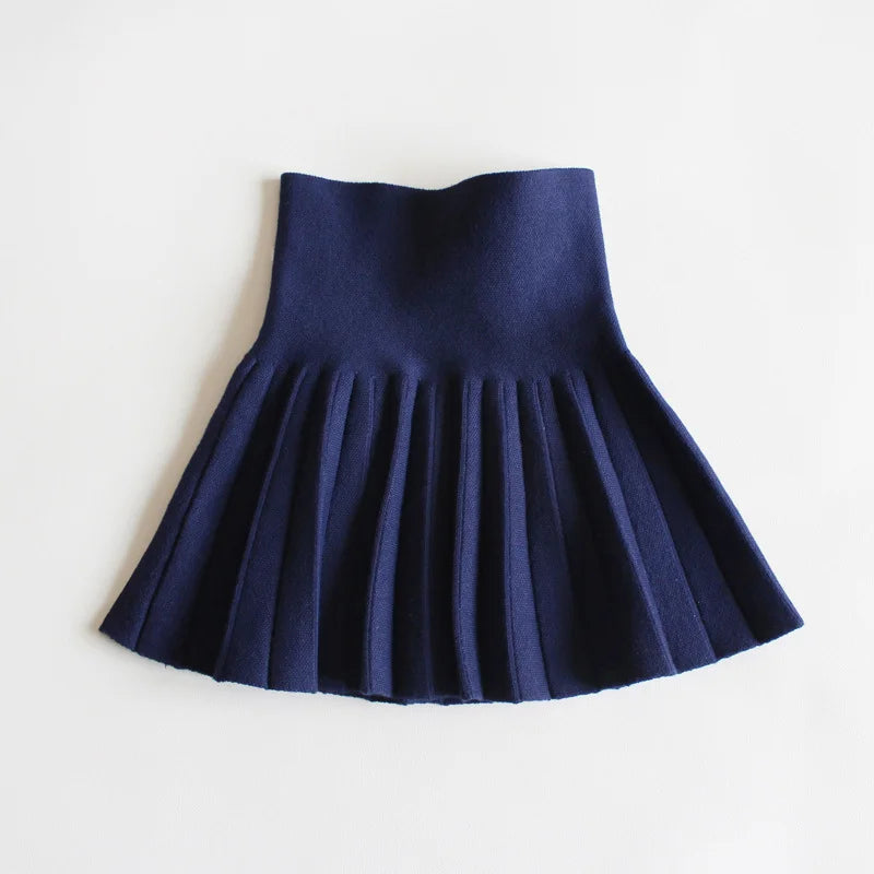 Kids Knit Tutu Pleated Skirt