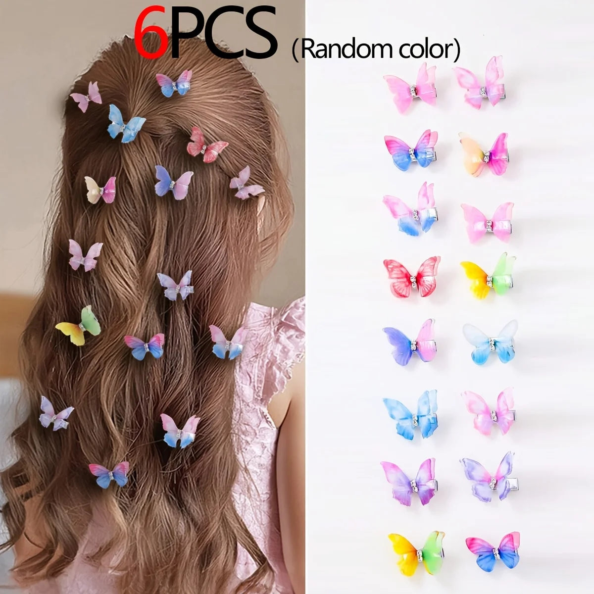 Butterfly Hair Clip Set