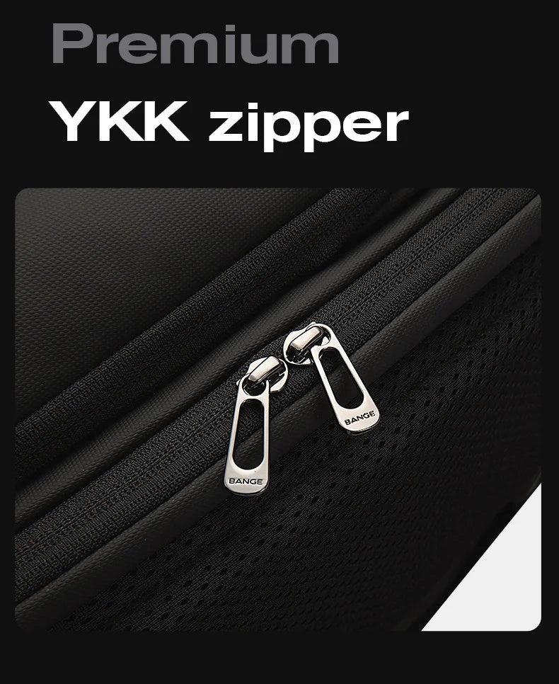 Bange Herren-Mode-Rucksack, 15,6 Zoll, multifunktionaler wasserdichter Rucksack, tägliche Reisetasche, lässiger Schulrucksack mit Schnalle