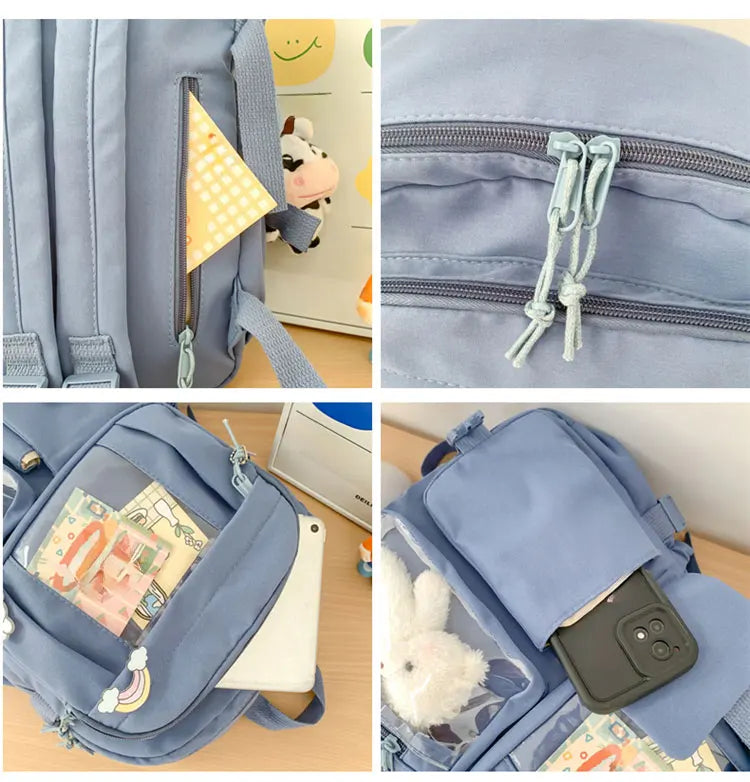 Cute Nylon Student Backpack