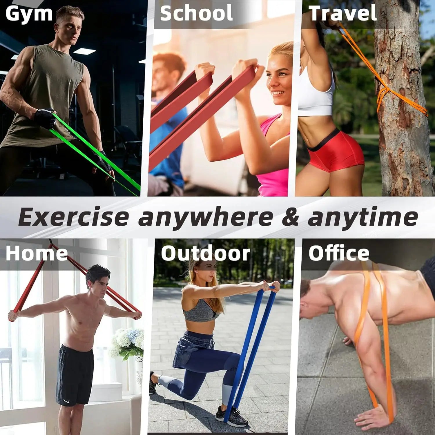 20 ~ 230lbs Heavy-Duty Widerstand Band Agility Training Workout Gym Ausrüstung Yoga Pilates Zubehör Gummiband Home Gym