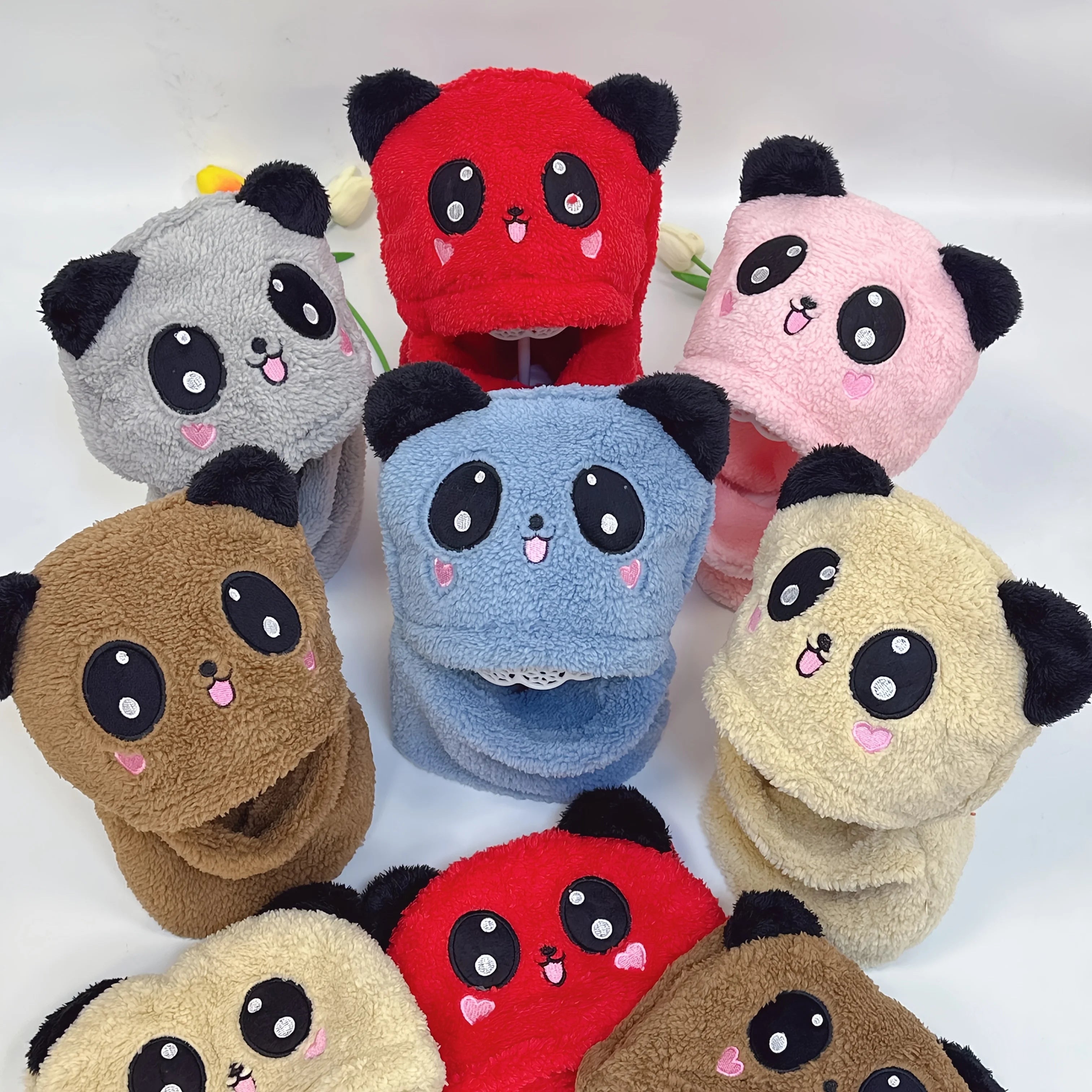 Coole gute Qualität warme weiche Kinder Mützen Mütze Herbst Winter Kleinkind Kinder süße Panda Mütze Hut für Jungen Mädchen