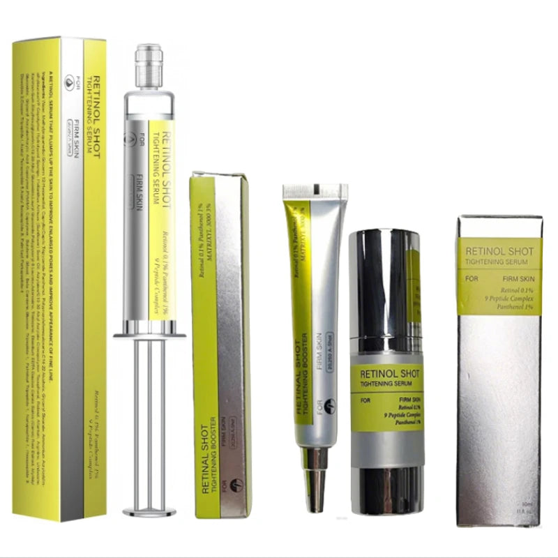 Retinol Shot Augencreme Anti-Aging-Augenserum für Augenringe Falten Feuchtigkeitsspendende Essenz Straffende Behandlung Sanftes Vitamin-C-Serum