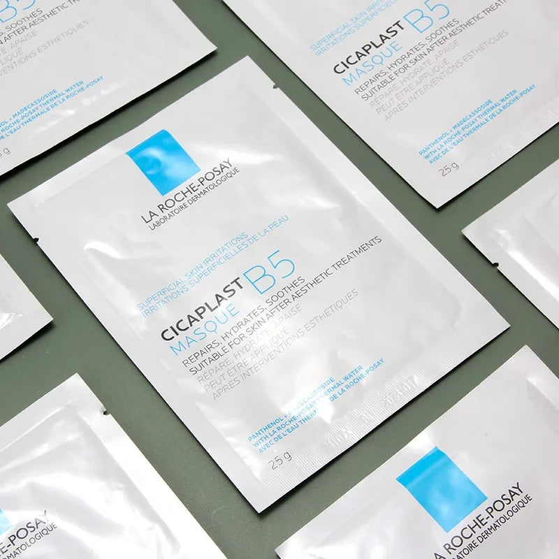 La Roche-Posay Cicaplast B5 Multi-Action Repair Mask Intensiv feuchtigkeitsspendende, beruhigende Barriere-Reparaturmaske für empfindliche Haut nach der Behandlung.