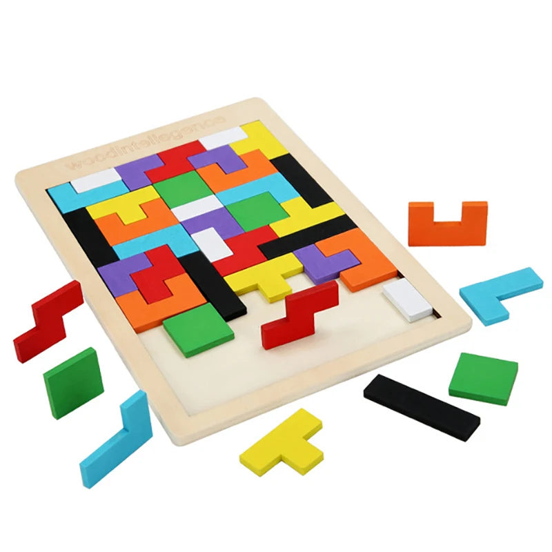 Hölzernes Tangram-Puzzle-Spielzeug