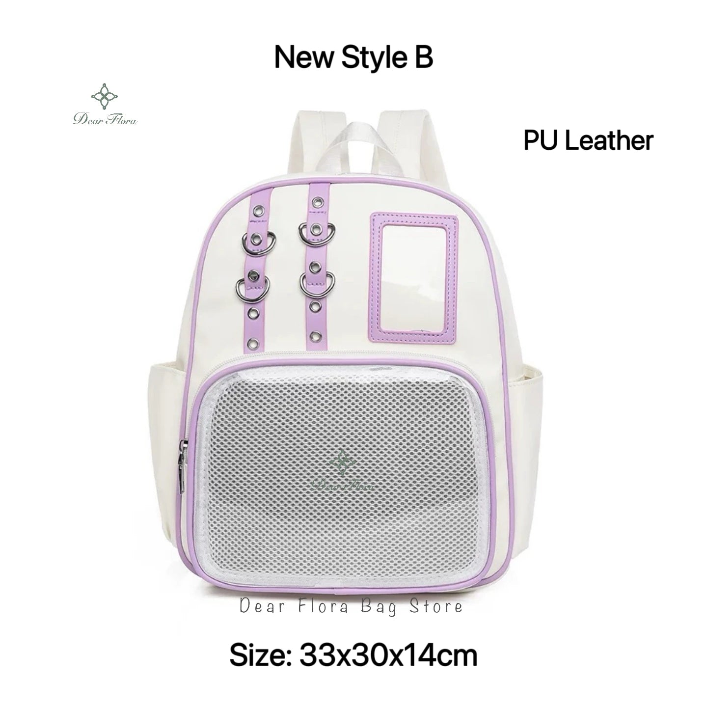 Y2K Nette Mini Rucksack Frauen Kawaii Ita Tasche Süße Mädchen Transparent Rucksack DIY Persönlichkeit Display Rucksack Lolita Schulter Tasche