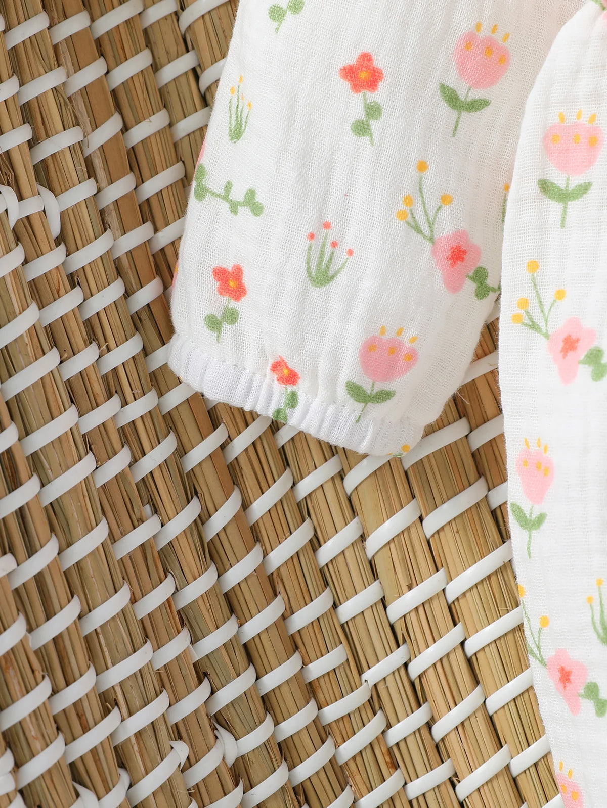 Baby Mädchen Sommer Langarm Druck Liebe mit Schleife für lässigen täglichen Baumwolloverall