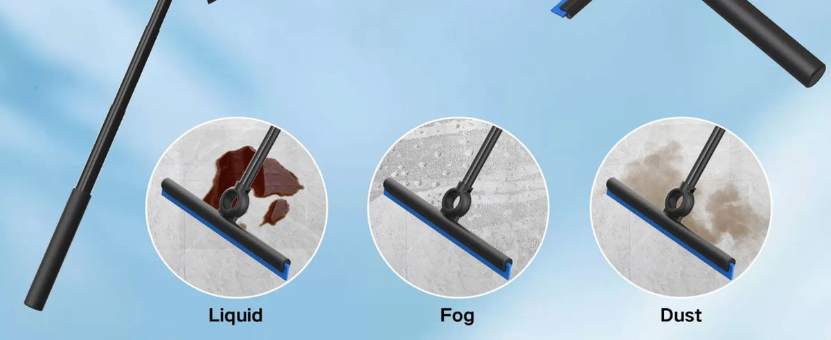 EHOMGUI Shower Squeegee for Glass Doors, Wiper Scraper, Cleaner with Telescopic Handle, Bathroom Mirror, Wiper Scraper, Glass Cleaning