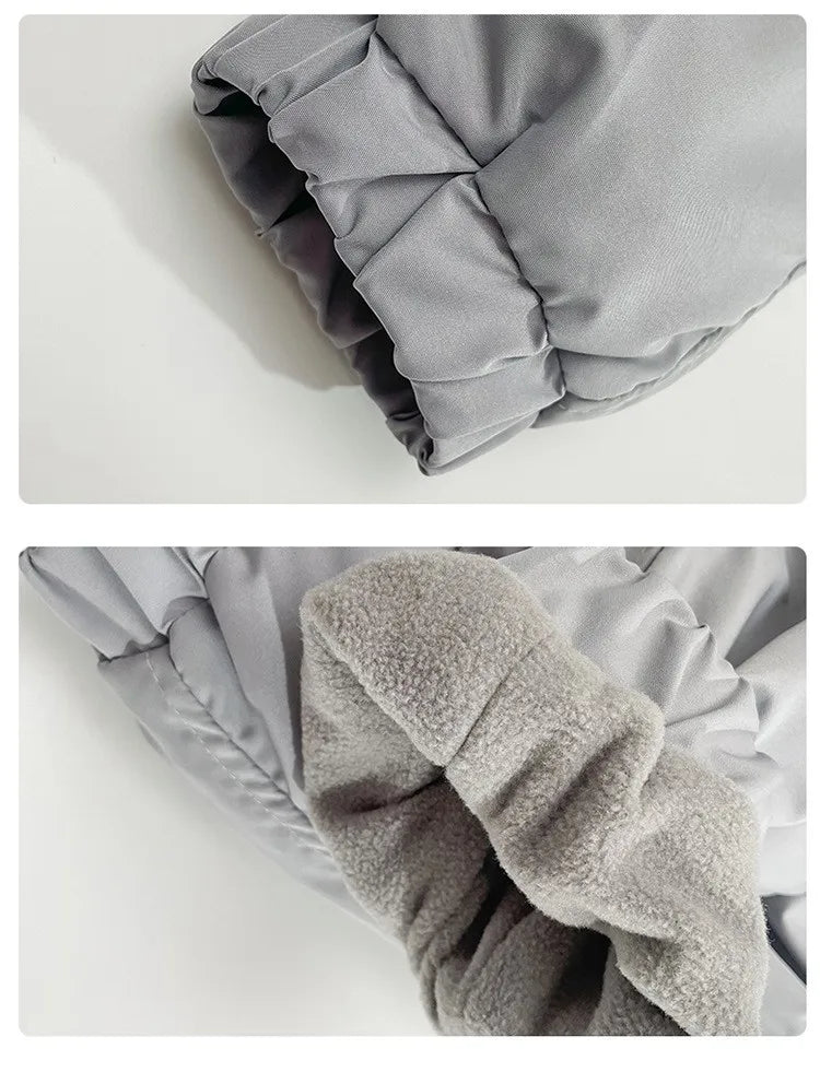 Winter Kinder Daunenhose Herbst Mädchen verdicken Hose Teen Jungen Fleece gepolstert warme winddichte Skihose für 3–14 Jahre Kindergerinnsel