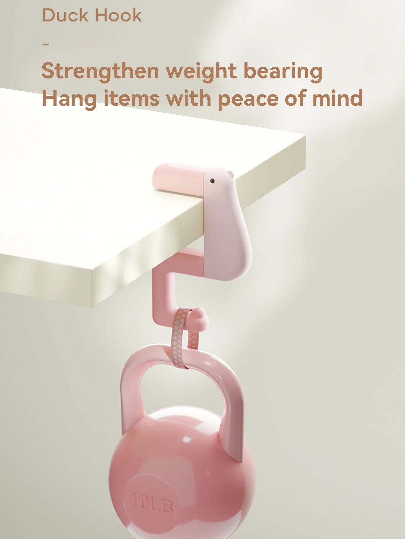 Tragbare Bürobedarf Denken Ente Haken Hängen Dekor Tisch Interessante Brieftasche Tasche Haken Wand Aufhänger Halterung Handtasche Nicht Wortspiel