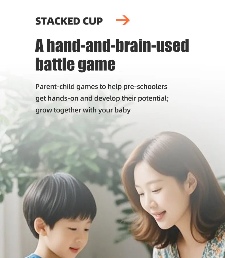 Montessori Spielzeug Mini Stapel Tasse Spiel Mit Karte Pädagogische Intellektuelle Aufklärung Farbe Erkenntnis Logik Training Kinder