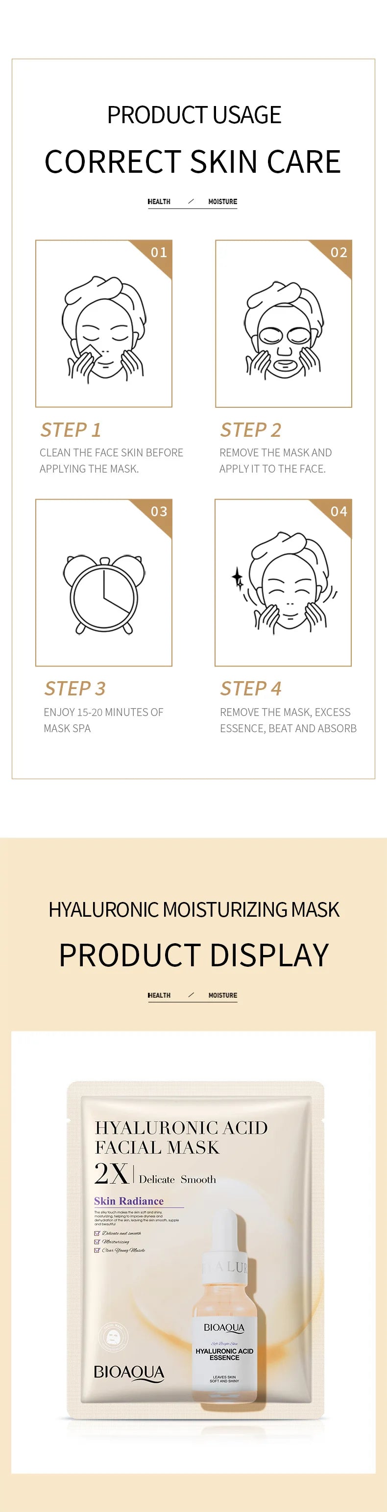 20 Stück/5 Stück Centella Collagen Gesichtsmaske VC Feuchtigkeitsspendende erfrischende Blattmasken Hyaluronsäure Gesichtsmaske Hautpflegeprodukte