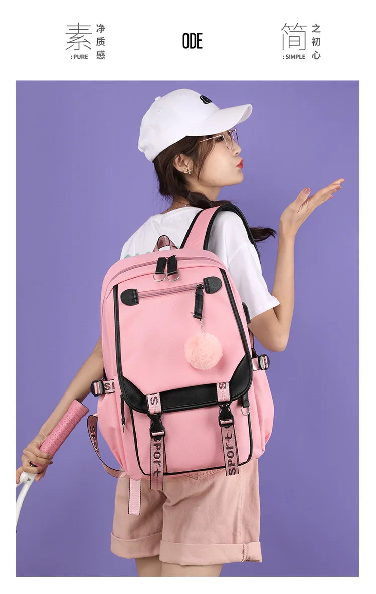 Teens Korean Style School Backpack