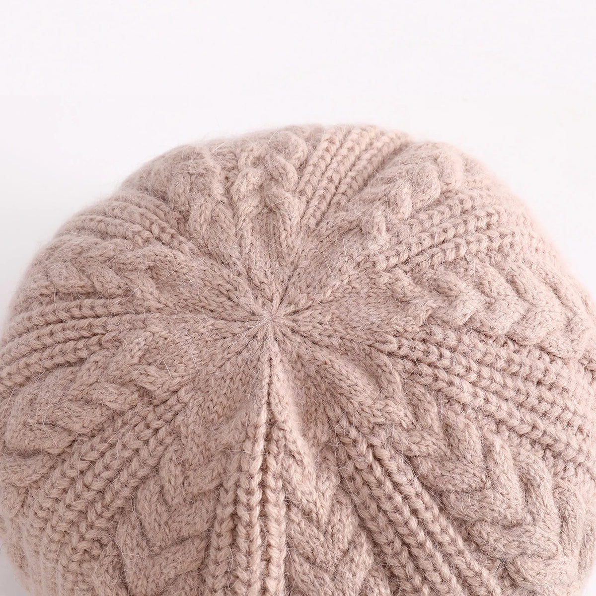 Oma Herbst und Winter gestrickte Wollmütze Entenzunge warme Beckenmütze mittleren Alters und ältere Mutter mit Samt ältere Mütze