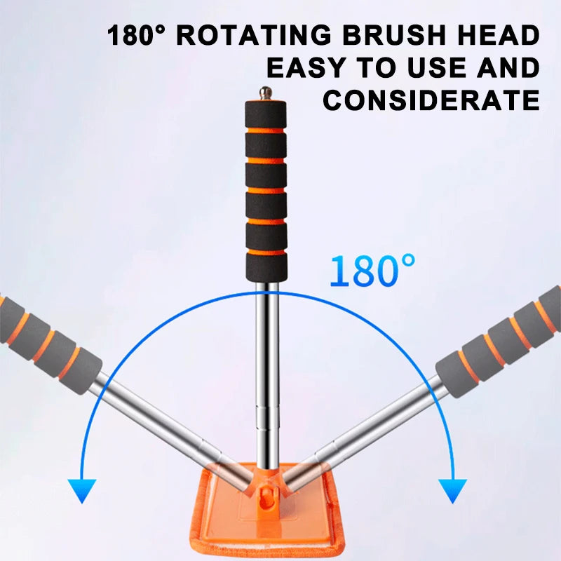 SEAMETAL Car Windshield Demisting Brush with Telescopic Handle, Car and Household Glass Cleaning Brush, Dust Removal Tool