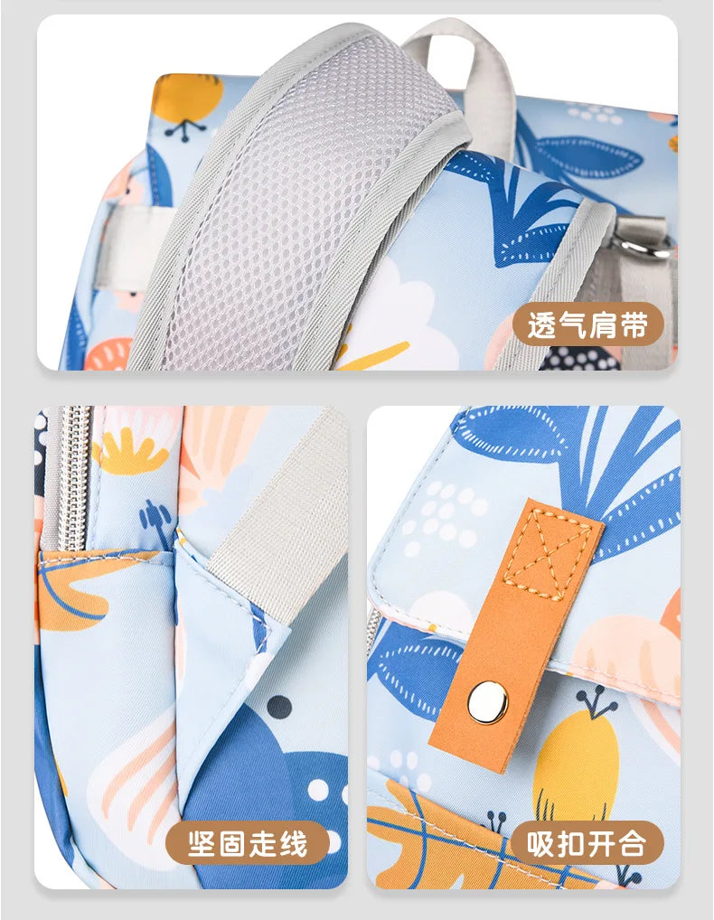 Mama Tasche Nylon gedruckt Mode multifunktion ale Mutter und Baby Taschen gehen Baby Reisen große Kapazität Mutter Tasche Wickelt aschen bebe