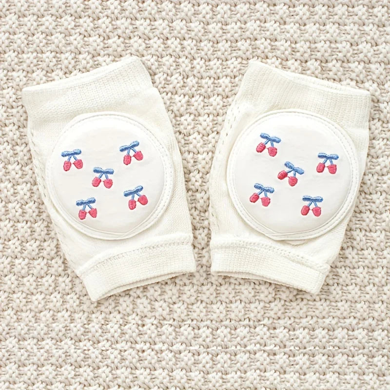 Baby-Knieschützer, leichter Sommerstil, hilft beim Krabbeln lernen, Anti-Fall, gesticktes Mesh-Design, Krabbelschutzausrüstung, elastische Schwamm-Ellbogenschützer.
