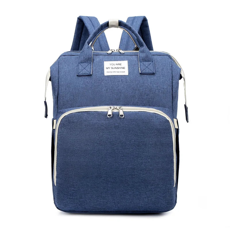 Modische Faltbare Babywiege Mutter-Kind-Tasche Große Kapazität Handtasche Flaschen- und Windelrucksack Mutter- und Mama-Tasche