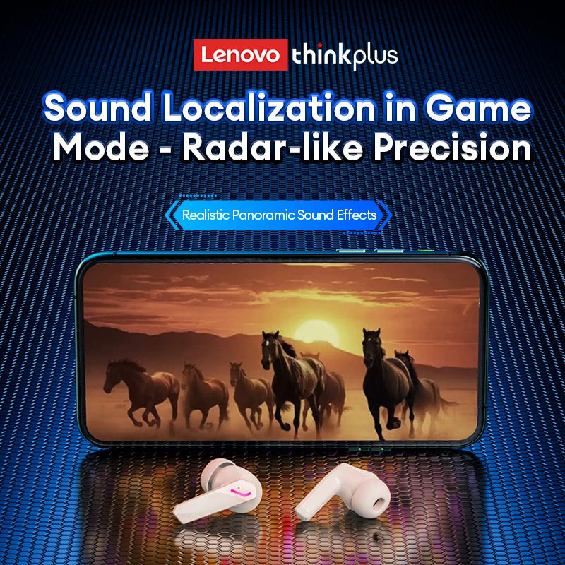 Lenovo GM2 Pro TWS Wireless HIFI Stereo Headset Kopfhörer mit geringer Latenz Gaming Musik Dual Mode Ohrhörer Musik Sport Headset
