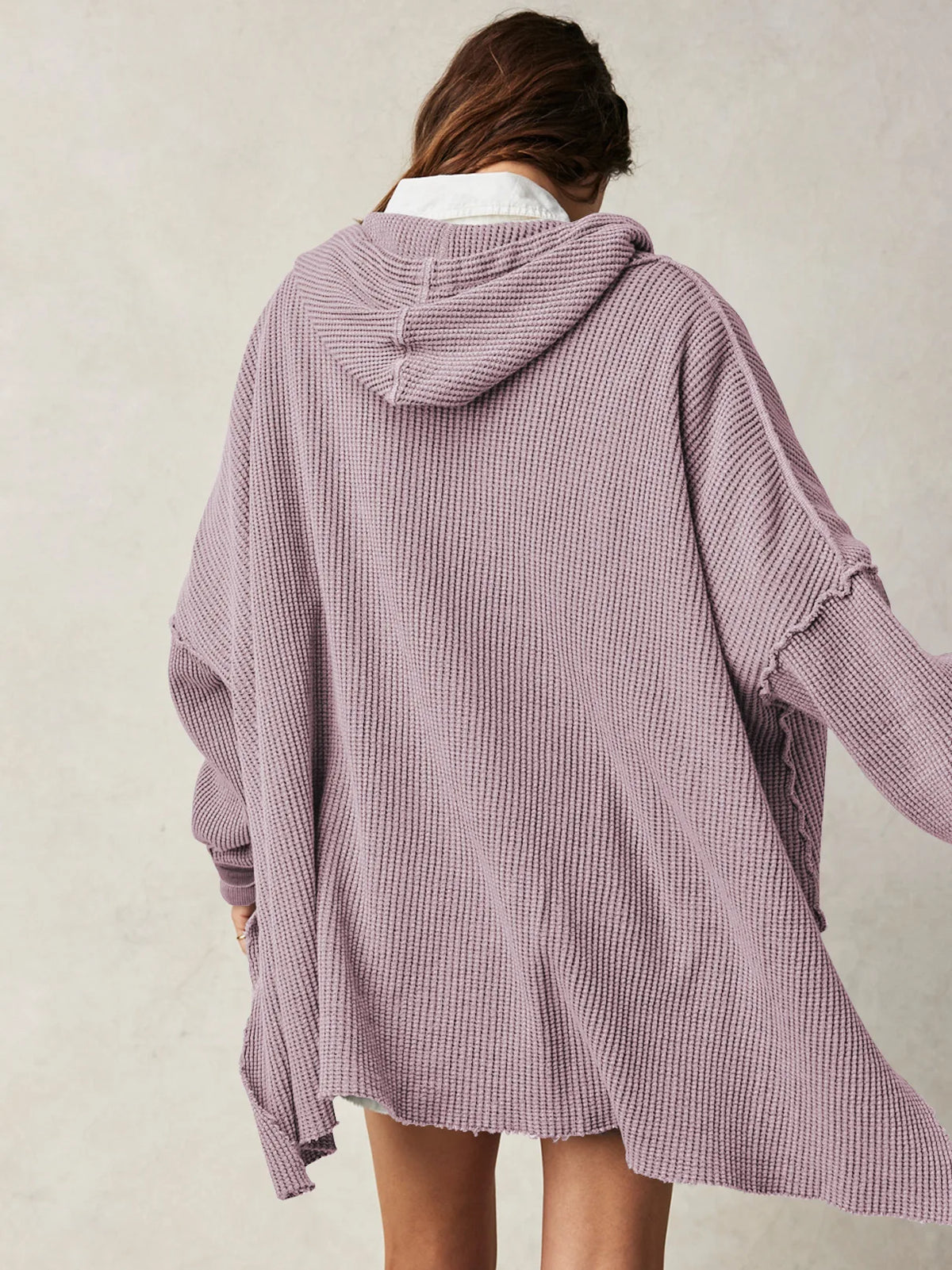 Extra große lose einfarbige Tasche modische vielseitige Pullover Pullover Herbst Mode neue Abbigliamento Donna Pull Hiver Femme