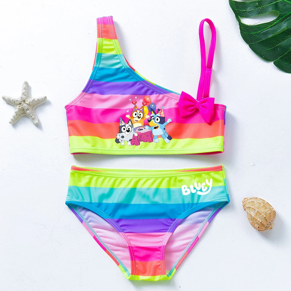 Bluey & Bingo Girls Swimsuit Set