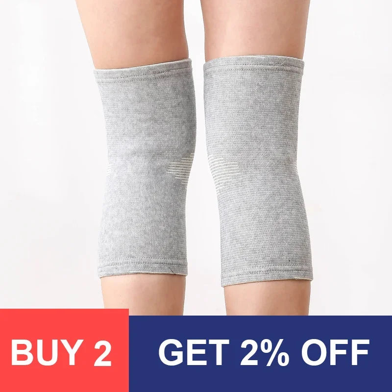 1 Pair Knee Pads Support Protection COYOCO Leg Arthritis Injury Gym Knee Sleeve Elastic Bandage Charcoal Knitted Warm Knee Braces