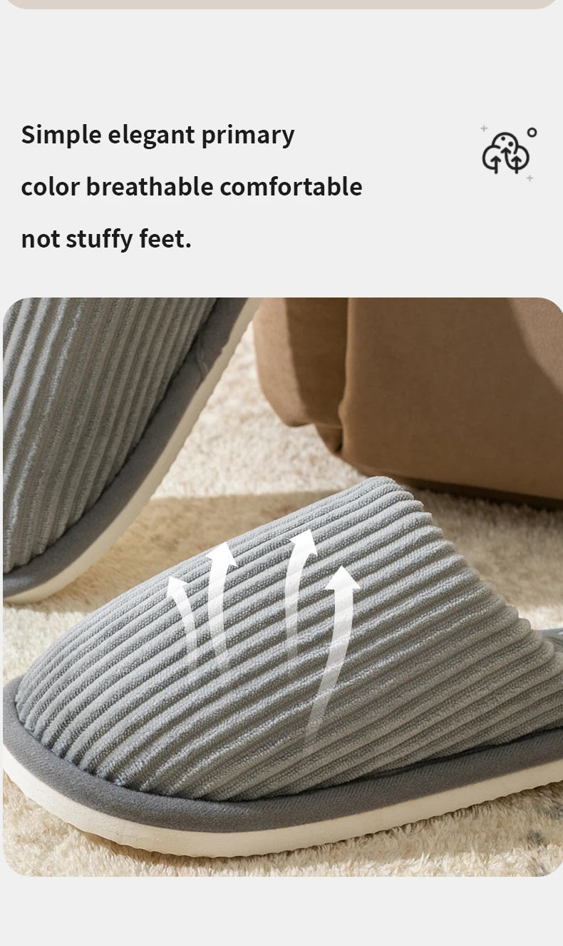 Winter warme Plüsch Herren Hausschuhe rutschfeste weiche Schuhe Komfort flache Ferse Indoor Schlafzimmer Paar Hausschuhe für Zuhause Schuhe im Herbst