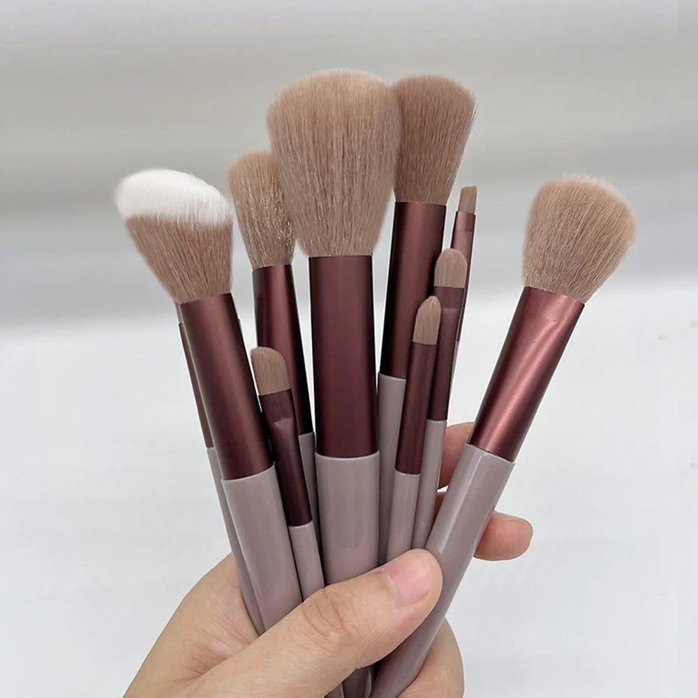13-teiliges Make-up-Pinsel-Set für Lidschatten, Foundation, Damen, Kosmetikpinsel, Lidschatten, Rouge, Schönheit, weiche Make-up-Werkzeugtasche