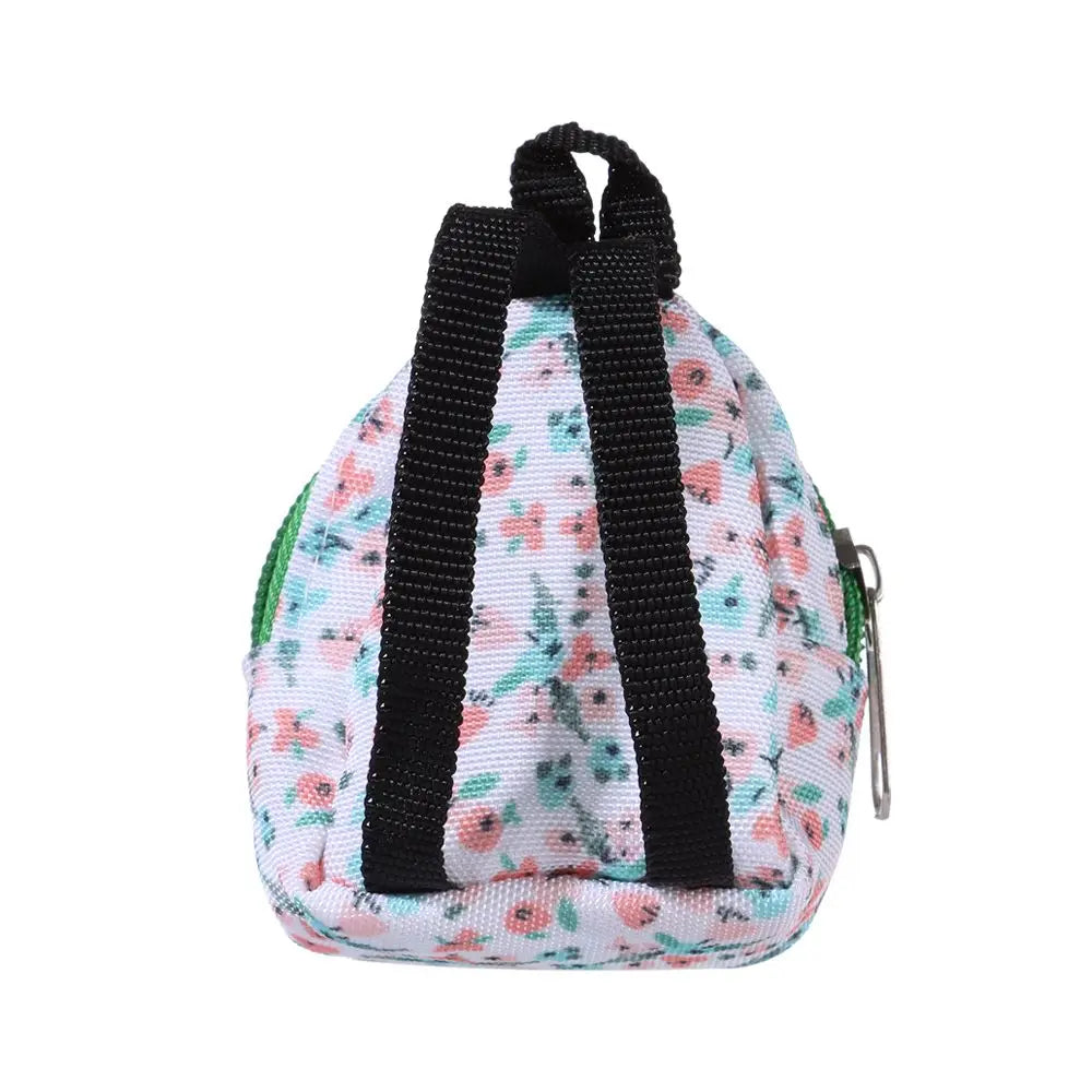 Puppen rucksäcke Puppe Minit aschen Mini Reiß verschluss Rucksack Puppen rucksack niedliche Schult aschen Puppen zubehör Spielzeug zubehör für Puppenspiel