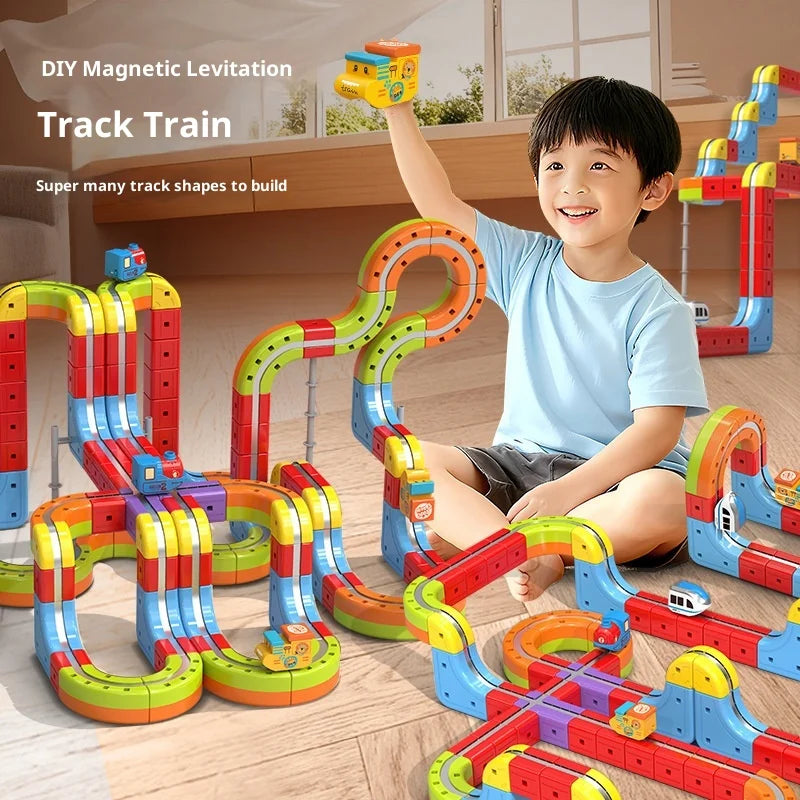 Magnetische Kugel Zug Set Für Kinder Mit Elektrische Lokomotive Diy Track Bausteine Stem Pädagogisches Bau Spielzeug Geburtstag