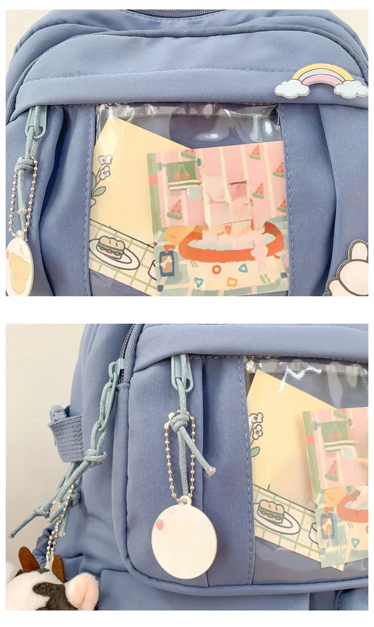 Cute Nylon Student Backpack