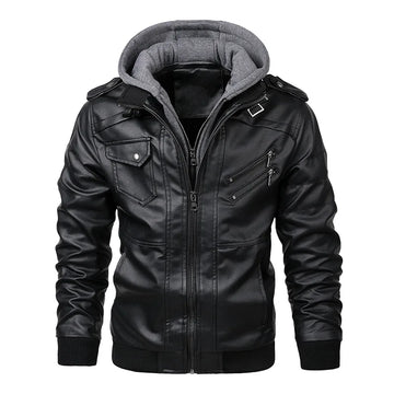 KB Neue männer Leder Jacken Herbst Casual Motorrad PU Jacke Biker Leder Mäntel Marke Kleidung EU Größe SA722
