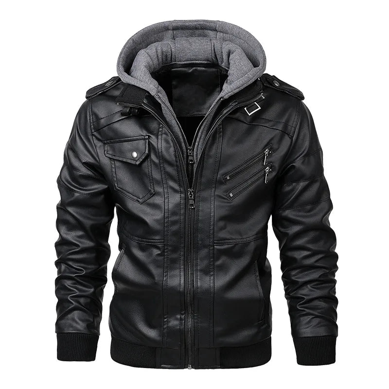 KB Neue männer Leder Jacken Herbst Casual Motorrad PU Jacke Biker Leder Mäntel Marke Kleidung EU Größe SA722