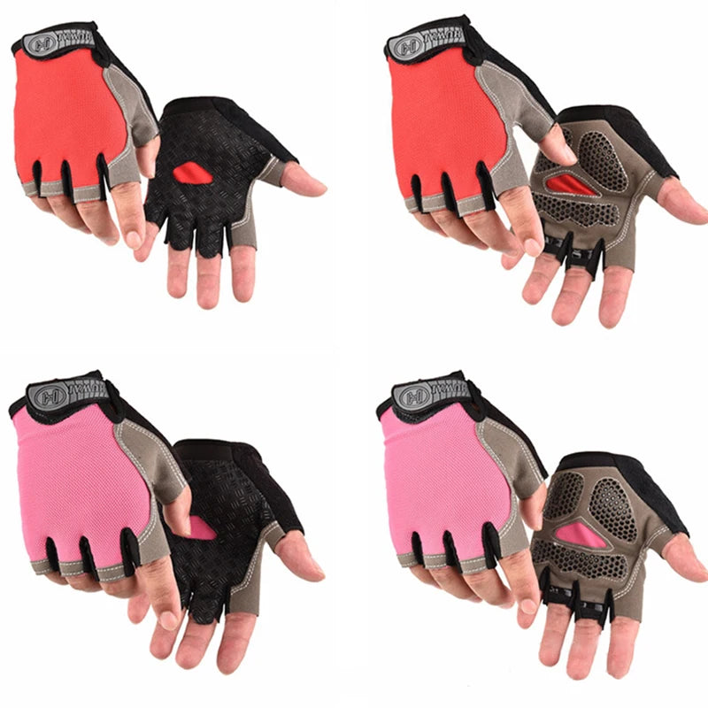 Männer Radfahren Fahrrad Handschuhe Halbe Finger Gym Handschuhe Frauen Handschuh Atmungsaktive Anti-slip Handschuh Fitness Sport Training Handschuhe
