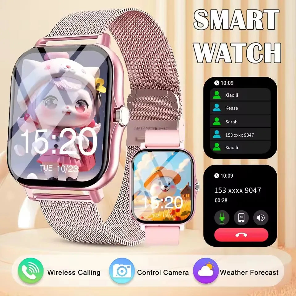 2026 Neue Multifunktionale Smartwatch für Männer & Frauen Bluetooth-Verbundenes Telefon Musik Fitness Sport Armband Schlafüberwachung Uhr HW12