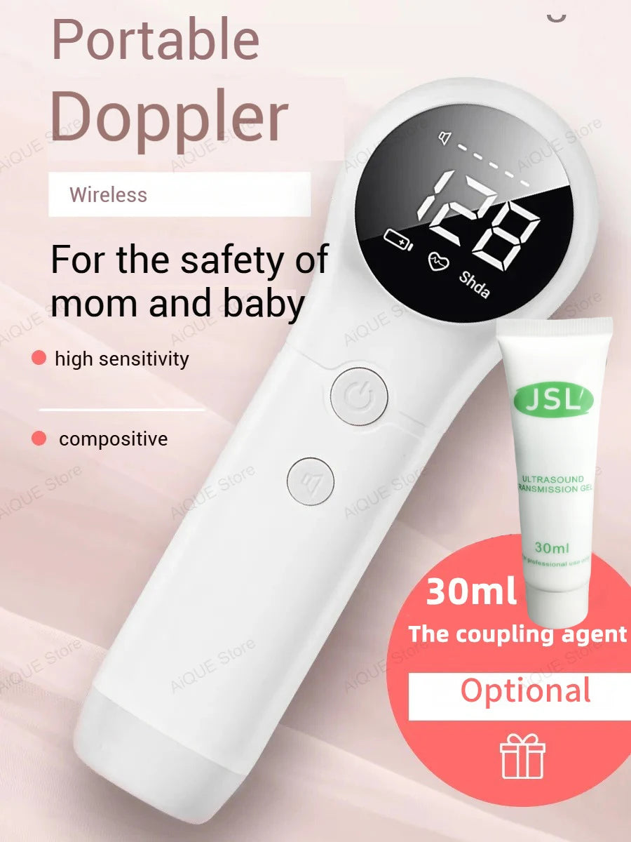 AiQUE ALL-IN-ON 2,5 MHz Fetal Doppler Ultraschall Baby Herz Detektor Schwangere Ultraschall Baby Herzschlag Monitor Für Schwangerschaft