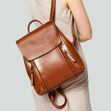 Frauen Rucksack Kreuz körper Schulter Tasche Aus Echtem Leder Mädchen Schule Weibliche Natürliche Haut Buch Laptop Rucksack Messenger Taschen