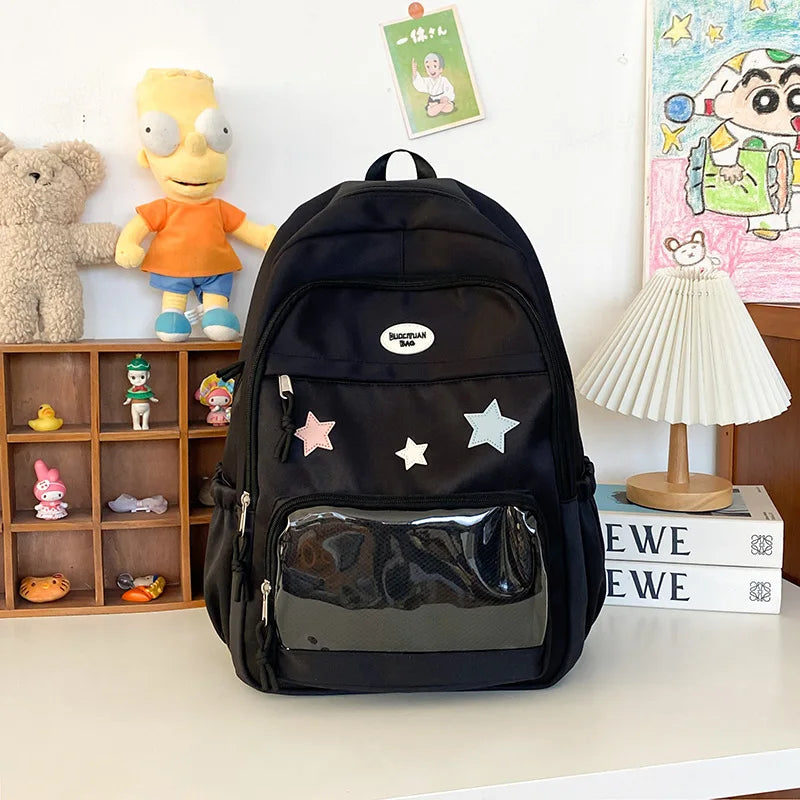 Y2K Star Transparent Backpack