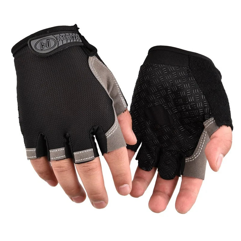 Männer Radfahren Fahrrad Handschuhe Halbe Finger Gym Handschuhe Frauen Handschuh Atmungsaktive Anti-slip Handschuh Fitness Sport Training Handschuhe