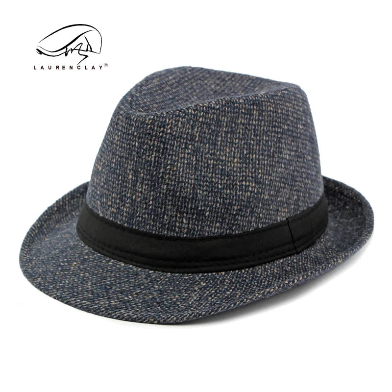 Retro Herren Fedora Hut Herbst und Winter große Krempe Sonnenhut britische Mode Zylinder mittleren Alters und ältere Menschen Hüte Opa
